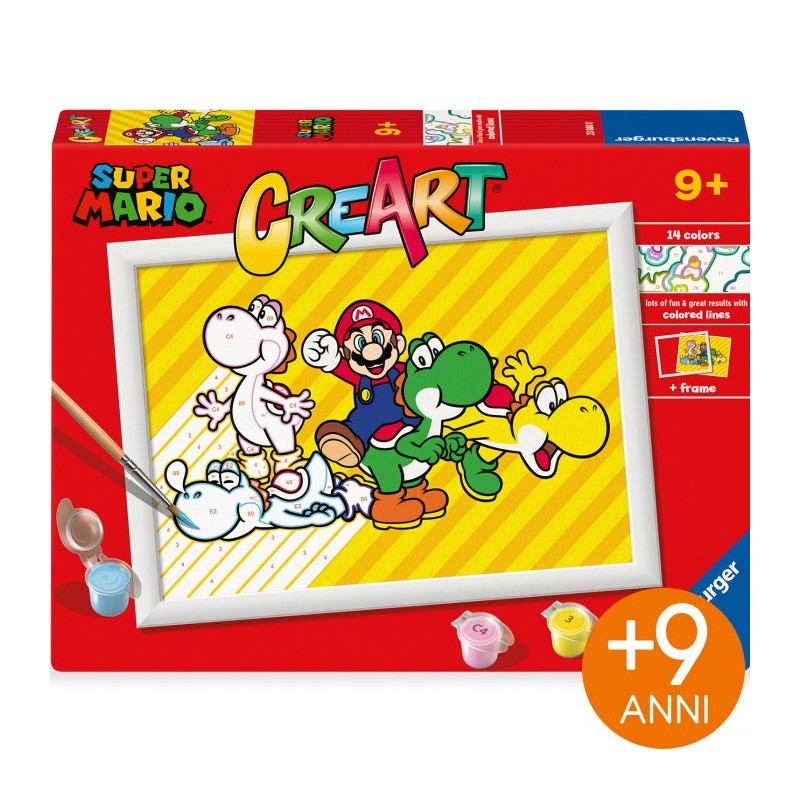 Ravensburger CreArt Super Mario kit pittura numerata