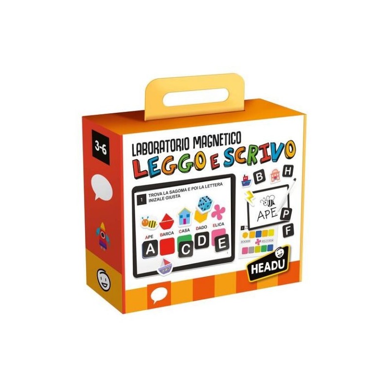 Headu Laboratorio Magnetica Scrivo e Leggo con lavagna magnetica