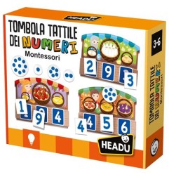 Headu Tombola Tattile dei Numeri Montessori gioco educativo