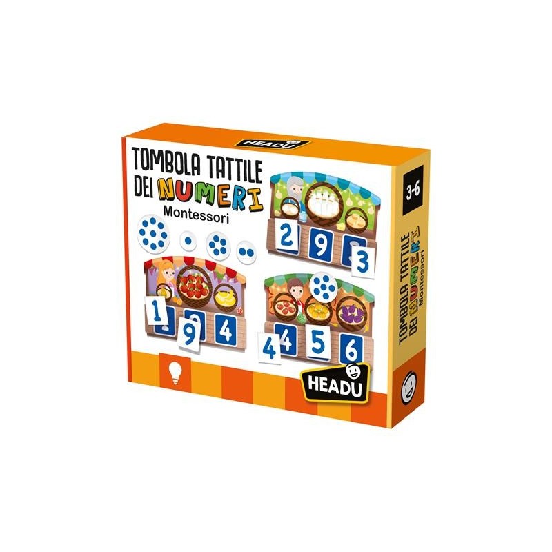 Headu Tombola Tattile dei Numeri Montessori gioco educativo