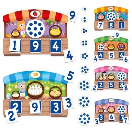 Headu Tombola Tattile dei Numeri Montessori gioco educativo