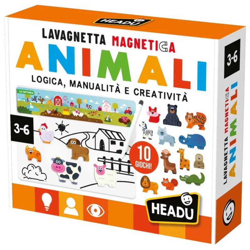Headu Lavagnetta Magnetica Animali