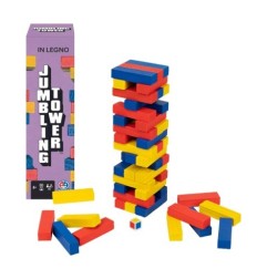 Spin Master EG Classici Jumbling Tower Colorata in Legno