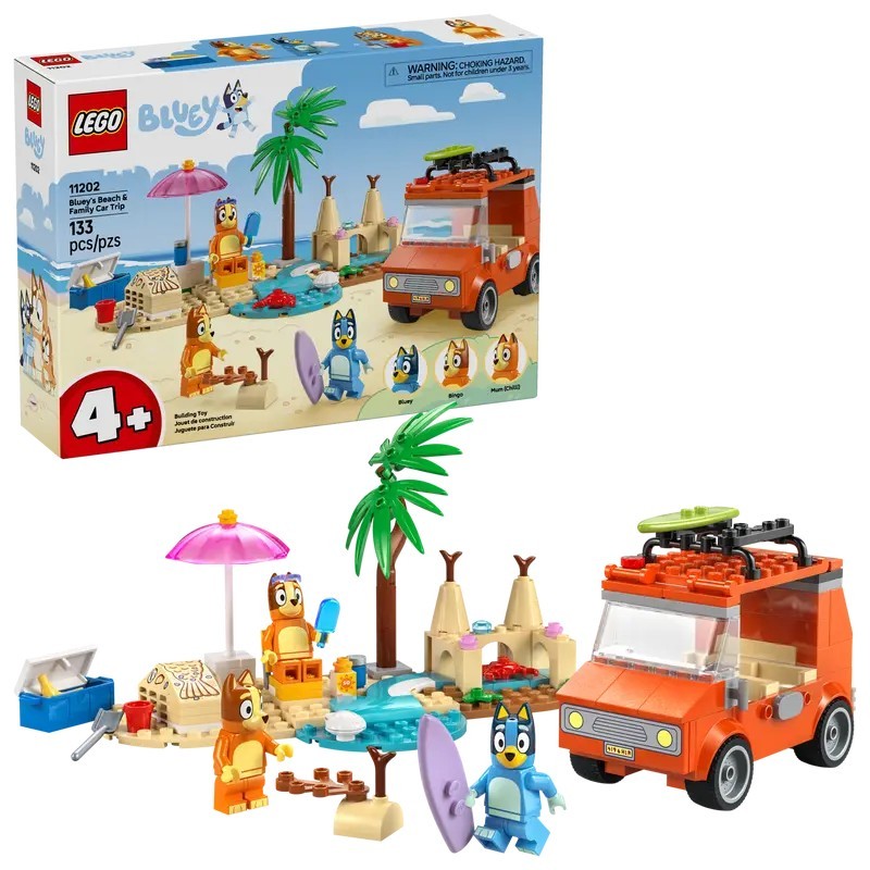 LEGO Bluey Vacanza sulla spiaggia della famiglia di Bluey 11202