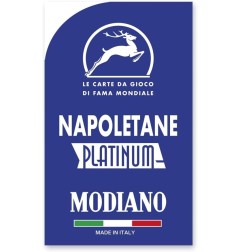 Modiano Carte Napoletane Platinum Blu plastica 300169