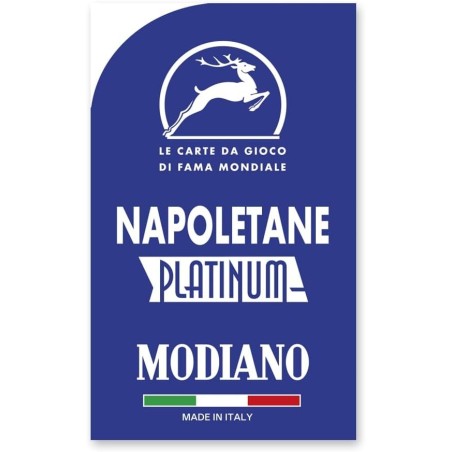 Modiano Carte Napoletane Platinum Blu plastica 300169