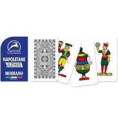 Modiano Carte Napoletane Platinum Blu plastica 300169