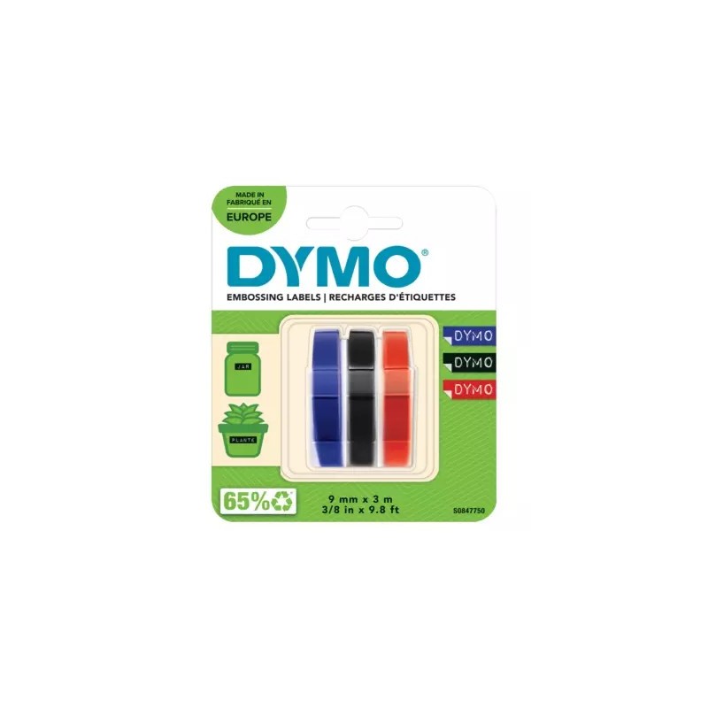 NASTRO DYMO A RILIEVO X OMEGA -3pz B/N/R S0847750