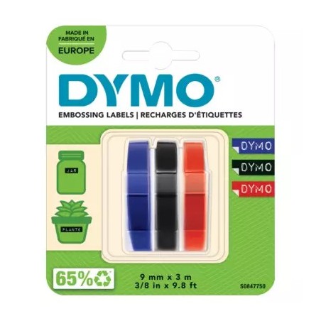 NASTRO DYMO A RILIEVO X OMEGA -3pz B/N/R S0847750