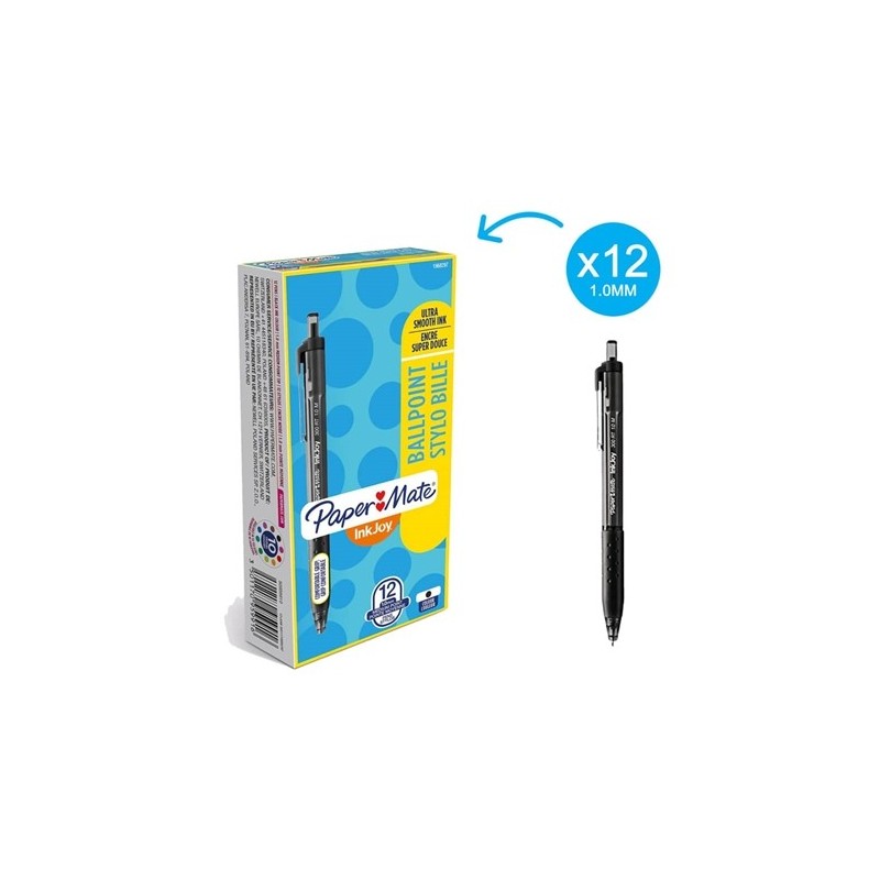 PaperMate InkJoy 300 RT penna a sfera a scatto nera tratto 1 mm 12 pz S0959910