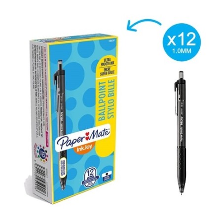 PaperMate InkJoy 300 RT penna a sfera a scatto nera tratto 1 mm 12 pz S0959910