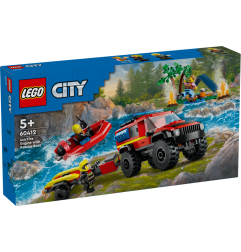 LEGO CITY FUORISTRADA ANTINCENDIO E GOMMONE DI SAL 60402