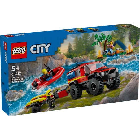 LEGO CITY FUORISTRADA ANTINCENDIO E GOMMONE DI SAL 60402