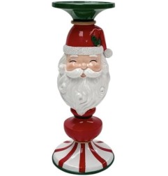 PORTA CANDELA BABBO NATALE 25H H150
