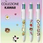BIC 4 Colours Kawaii Food Penna a sfera 4 colori 1,0 mm 3 pz 301998